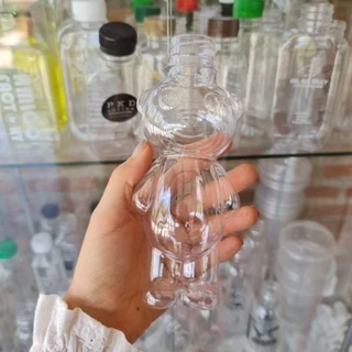 150/250 ML (ขวดน้องหมีน่ารัก) ขวดพลาสติกPET แบบแข็ง พร้อมฝาปาก 30 มม.