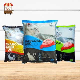 CHARCOAL SAND ทรายแมวภูเขาไฟ ขนาด 10-12 L