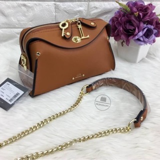 LYN CHERISH CROSSBODY BAG 2017 (outlet) สีน้ำตาล