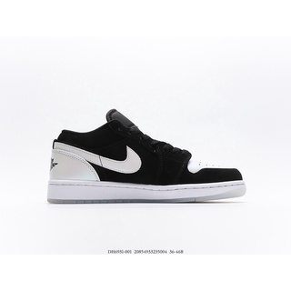 ✕❒▫Air Jordan 1 Low AJ1 Low Top Trend Cushioning กีฬารองเท้าผ้าใบลำลองสำหรับบุรุษและสตรีรองเท้าผ้าใบ