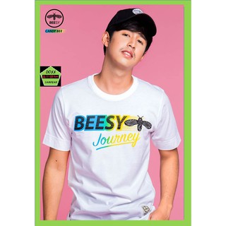 Beesy  เสื้อคอกลม  ชาย หญิง รุ่น Candy bee สีขาว