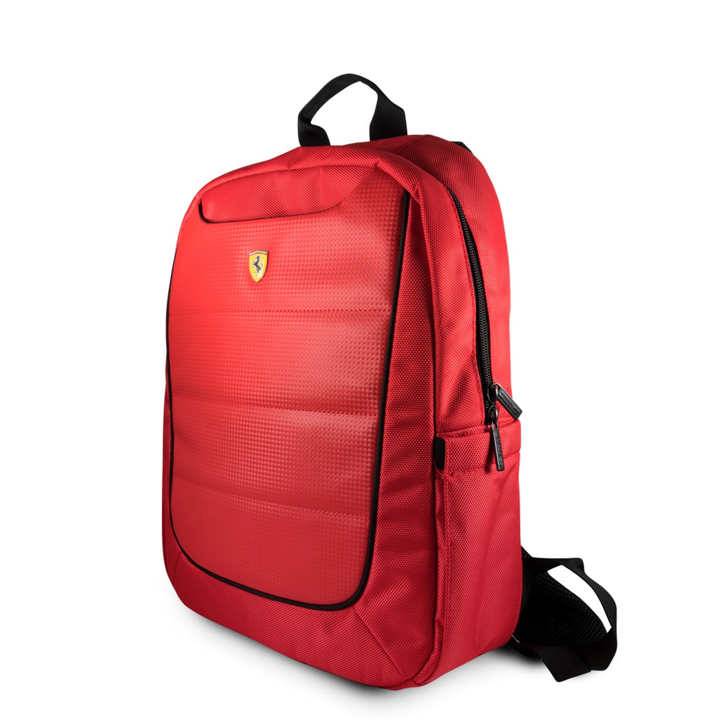[ลิขสิทธิ์ทางการ] Ferrari SCUDERIA กระเป๋าเป้สะพายหลัง 15 นิ้ว สีแดง