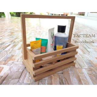 ใส่โค้ด SOME9 ลดอีก | ตะกร้าซอสมีหู (L) Mini-Furniture ไม้เนื้อแข็ง ผลิตและจัดจำหน่ายโดย... TACTEAM #woodwork