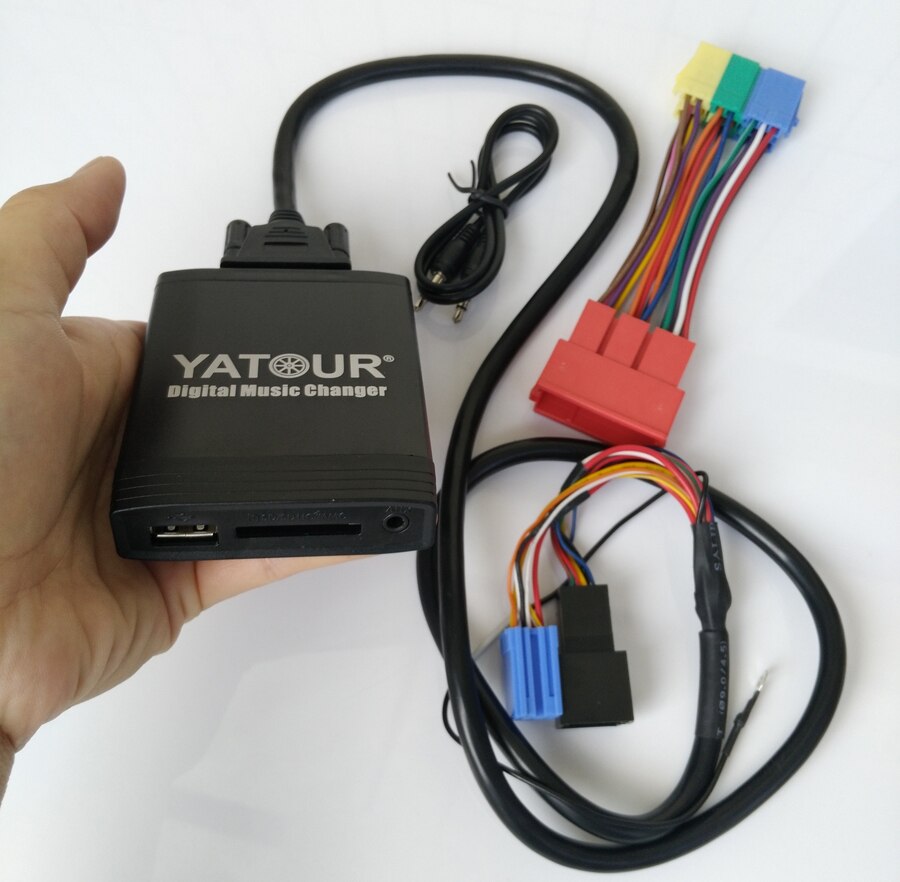 compatibile con Audi A2 A3 A4 A6 A8 TT radio Yatour YTM06-VW8+20Pin-BT Adattatore USB SD AUX MP3 kit vivavoce Bluetooth 