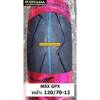 ยางเรเดียล 120/70 ขอบ 12 TL FUJIYAMA ลาย FLASH (สายฟ้า) สำหรับ MSX ZOOMER-X KSR Z125 GROM GPX DEMON X DEMON2016