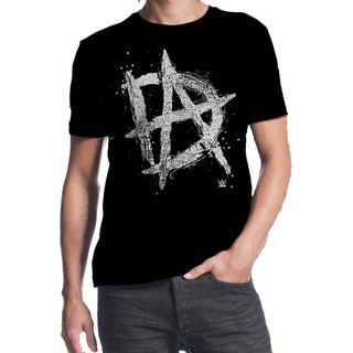 Nbf3f23r97r เสื้อยืดคอกลม ผ้าฝ้าย พิมพ์ลาย Wwe Dean Ambrose Initials ER66WR21779 SD23WQ21967 สําหรับผู้ชาย