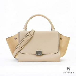 CELINE TRAPEZE SMALL BEIGE CALF SHW