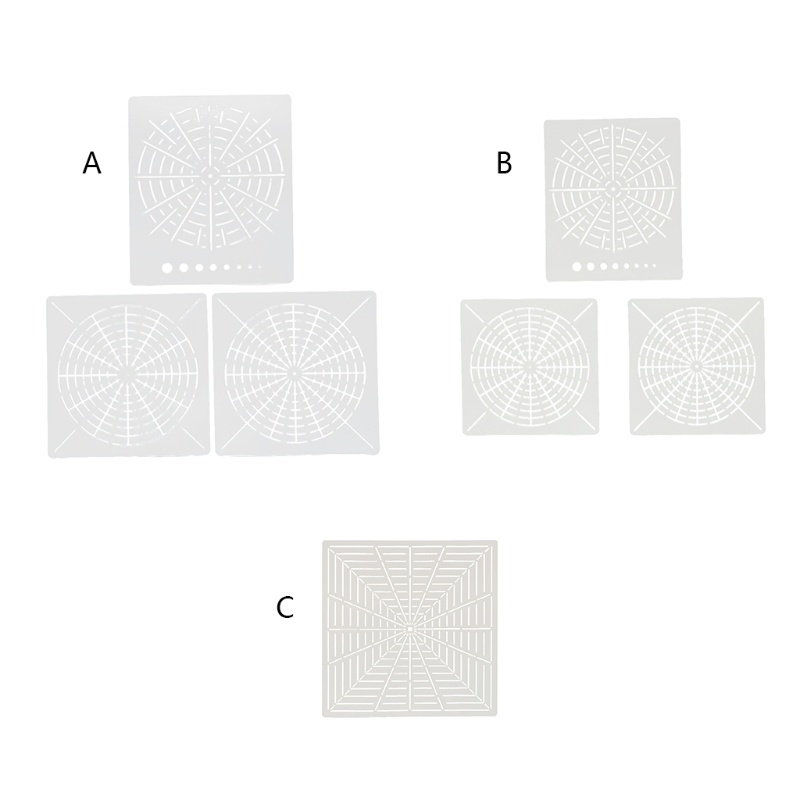 Mya Mandala Template Dot Painting Tool Point Hollow Template หินทาสี Handicraf