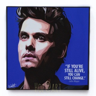 John Mayer #1 จอห์น เมเยอร์ นักร้อง นักแต่งเพลง รูปภาพ​ติดผนัง pop art กรอบรูป แต่งบ้าน ของขวัญ ของสะสม