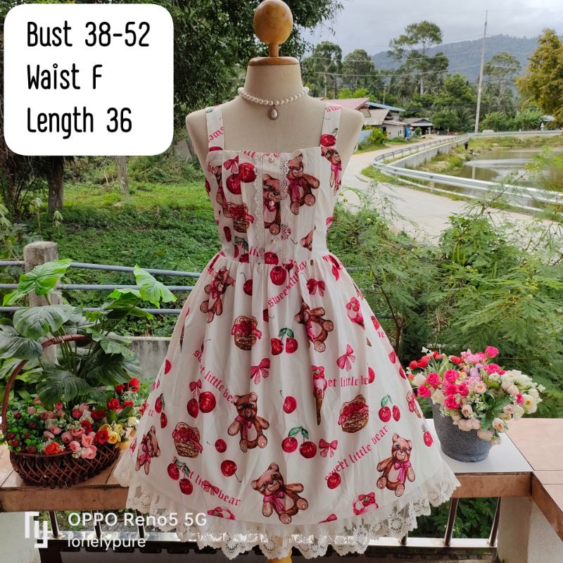 Lolita dress Plus Size โลลิต้าไซส์ใหญ่ มือสอง