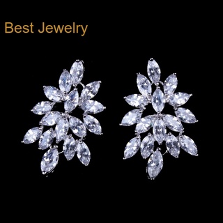 Best Jewelryต่างหูเพชรเกรดพรีเมี่ยม ประกายไฟเทียเท่าเพชรแท้ เครื่องประดับออกงาน เกรดสวย สร้อยเพชร รับ dropship