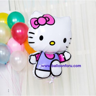 ลูกโป่งคิดตี้กระโดด Hello Kitty Pink &amp; Purple Balloon ขนาด 56*76cm