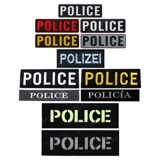 แพทช์ตํารวจสเปน เยอรมนี POLIZEI POLICE DEPARTMENT Patch วินเทจ ตรา อําเภอ แผ่นแปะแขน ปลอกแขนทหาร