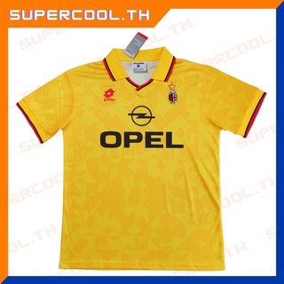 AC Milan 1995/96 Third Jersey เสื้อเอซีมิลานย้อนยุค OPEL Lotto yellow