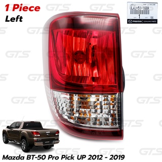 ไฟท้าย ของแท้ สีแดง+โครเมี่ยม สำหรับ Mazda BT-50 Pro ปี 2012-2019