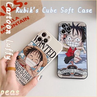 สําหรับ OPPO Reno7 Reno6Z 5G Reno7Z Reno6 Reno5 Reno4 Reno 8Z 7Z 6Z 7 7Pro 6 6Pro plus 6Pro+ 5 5Pro 4 4Pro 4Z 3Pro 2F เคสป้องกัน เคสมือถือ Cartoon Cute Luffy Soft TPU Case Rubiks Cube Silicone Cover