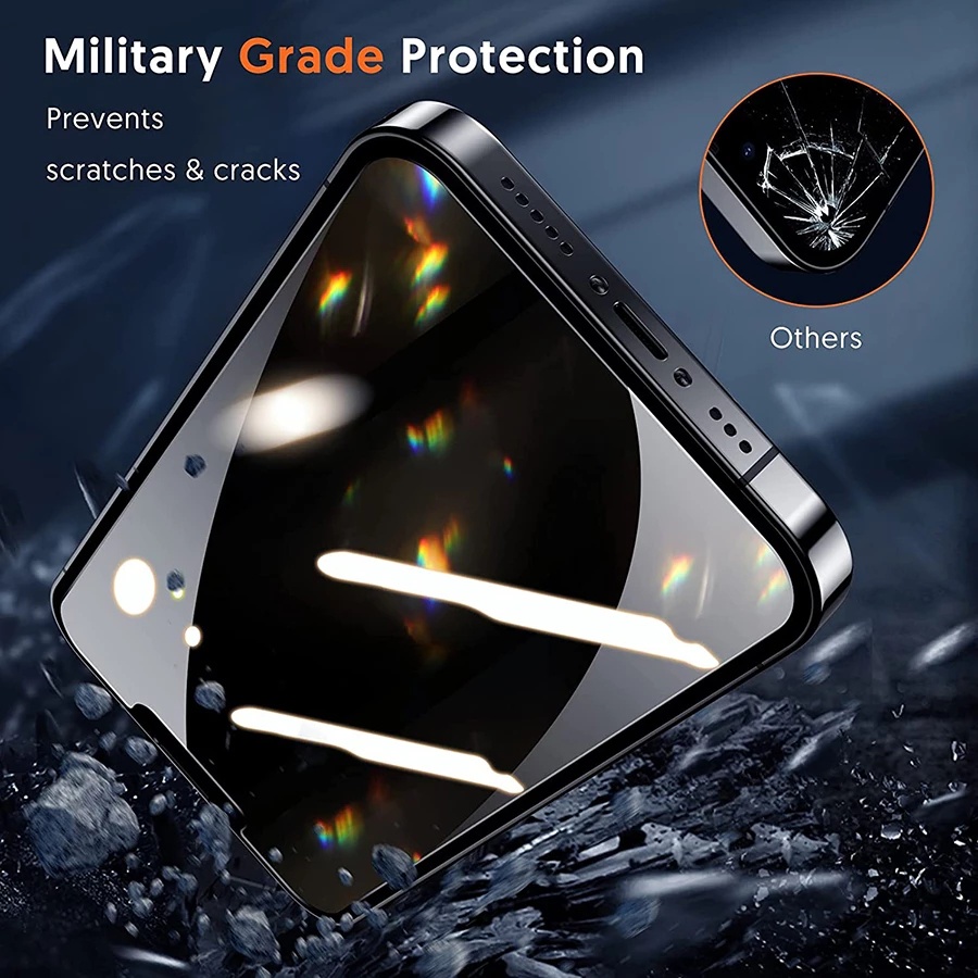 ฟิล์มป้องกันความเป็นส่วนตัว (ฟิล์มกันเสือก) สำหรับ VIVO Y21D Y31 Y19s Y03t Y03 Y28s Y28 Y27s Y100 V30 Lite Y28 Y17s Y27 Y36 Y02 Y02t Y02s 4G 5G - รูปที่ 4