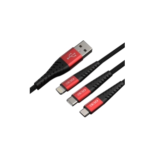 OUKU X7 5A ชาร์จเร็ว DATA CABLE สายถัก สายชาร์จโทรศัพท์มือถือ สายถัก สำหรับ iP/Micro USB/Type C ชาร์จเร็วมาก สายไม่ขาด