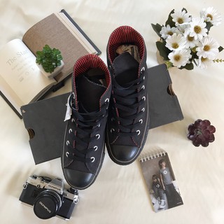 รองเท้า CONVERSE HI RED BLACK CLASSIC Unisex ของแท้ 100% (ด)