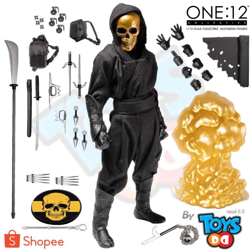 gold skull mezco