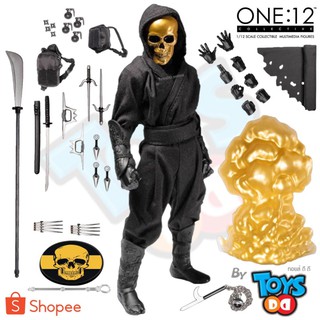 MEZCO ONE:12 COLLECTIVE House of The Golden Skulls: Gold Skull Ninja