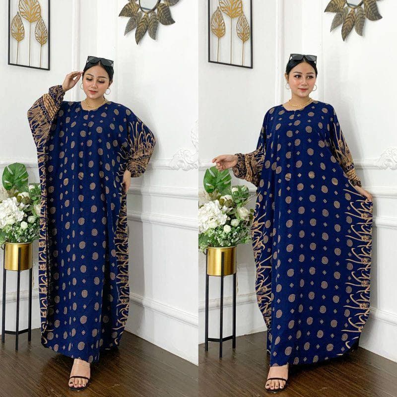 BILION KAFTAN MAXY DRESS SUPER JUMBO LD 180 เครื่องขยายเสียง BATIK BUSUI ด้านหน้า ZIPPER GAMIS RAYON