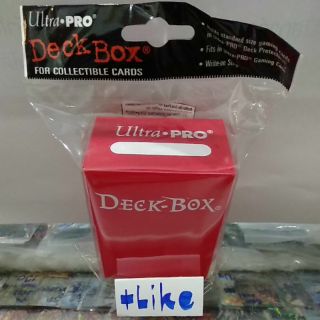 Deck Box "ยี่ห้อ UltraPro" (กล่องใส่การ์ดสีแดง)