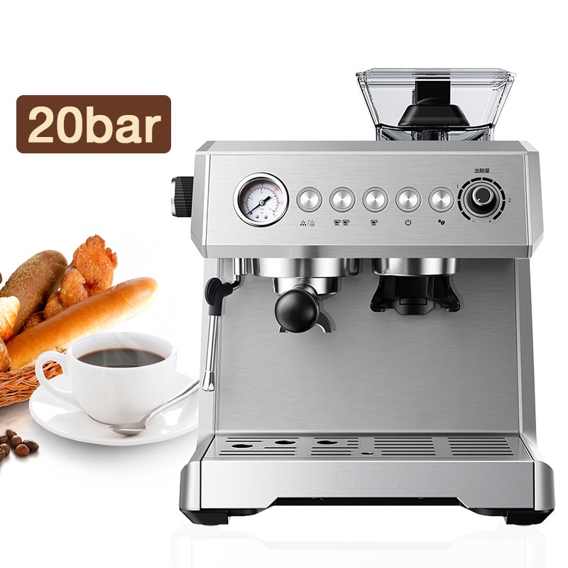 เครื่องชงกาแฟอัตโนมัติ บดเมล็ดกาแฟ ทำฟองนม น้ำร้อน เครื่องชงกาแฟ 20bar เครื่องชงกาแฟสด Auto Coffee Machine toreudo