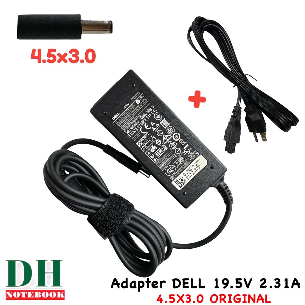 สายชาร์จ Adapter DELL 19.5V 2.31a 4.5*3.0 ORIGINAL 45W