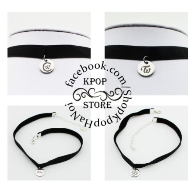 TRI [THANK YOU]Chocker BTS BIGBANG สองครั้ง GOT7 WINNER/ BTS WINNER GOT7 BIGBANG สร้อยคอ