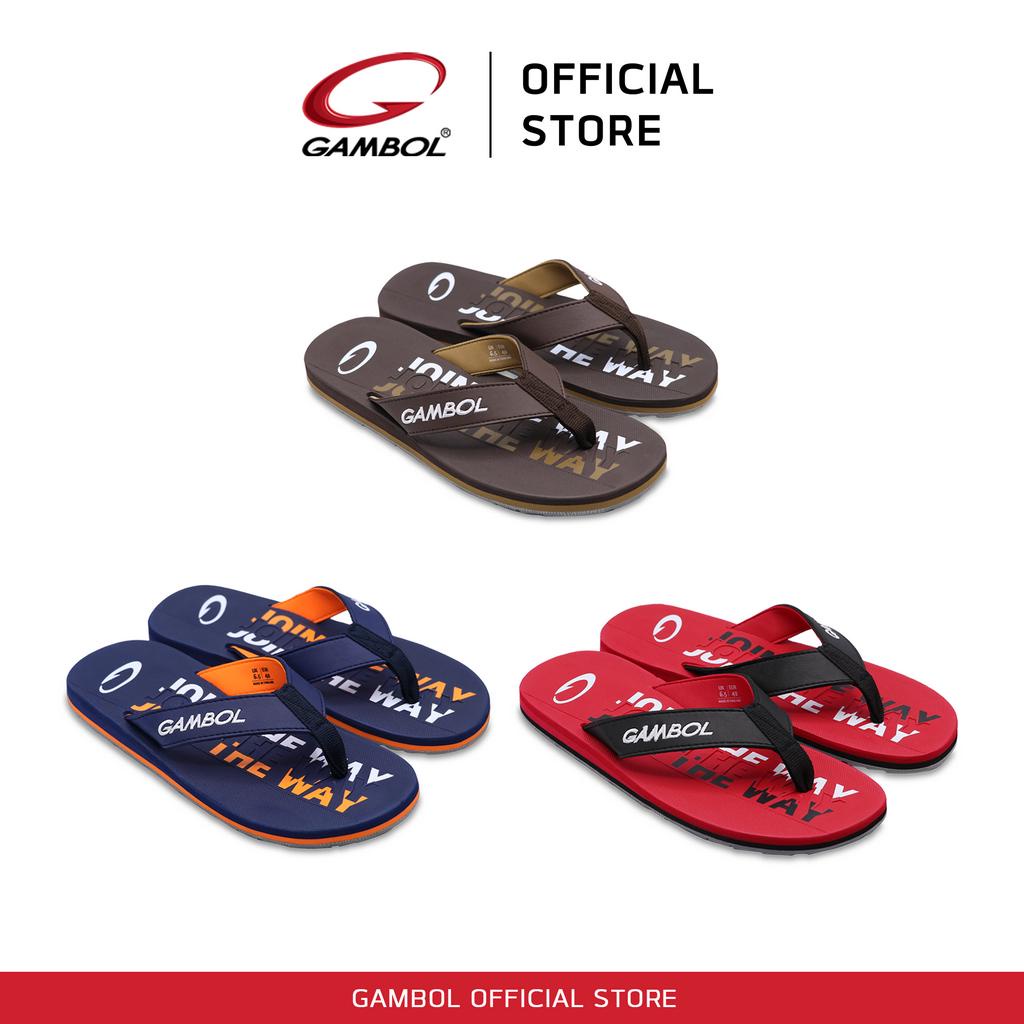 GAMBOL แกมโบล รองเท้าแตะหนีบชายหญิง รุ่น GM11421 / GW11421 Size 36-44