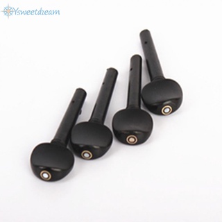 SWTDRM- ~Violin Pegs 0.74 Oz 2/1 4/1 4/3 4pcs Accessories Black Ebony Equipment-【Sweetdream】