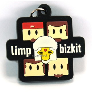 LIMP BIZKIT พวงกุญแจ ยาง เท่ๆ  ลิมป์บิซกิต ร็อค พังค์ เมทัล ไม่เท่คืนได้ LKT82