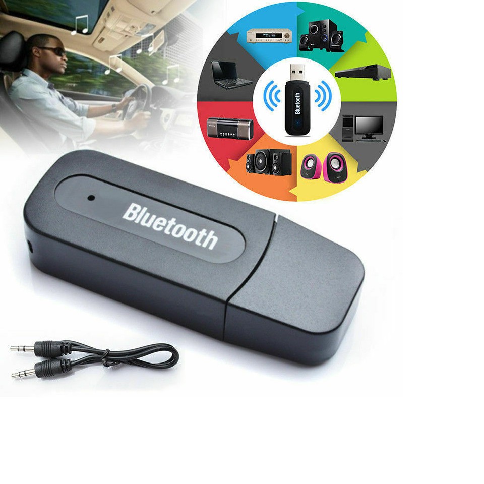 บลูทูธมิวสิค BT-163 USB Bluetooth Audio Music Wireless Receiver Adapter 3.5mm Stereo Audio