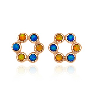 Aevari Ferris Wheel Rose Gold Earrings