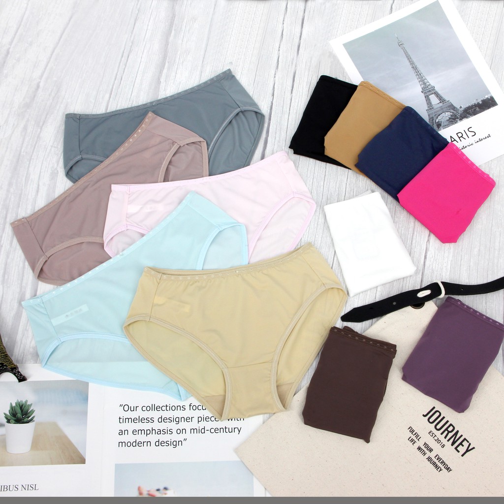 กางเกงชั้นใน Annyบรา รุ่น213 กางเกงใน ทรงHalf เนื้อผ้าเย็นนุ่ม ใส่สบายระบายอากาศได้ดีไม่อับชื่น ซักแ