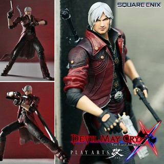 Figma งานแท้ Original ฟิกม่า Figure ฟิกเกอร์ Square Enix Play Arts Kai Devil May Cry 4 เดวิลเมย์คราย Dante ดันเต Capcom