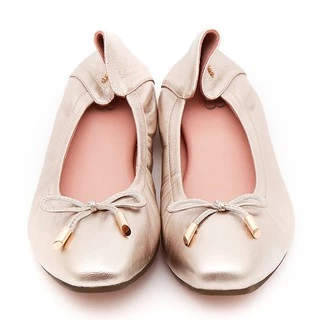 O&B รองเท้าหนังแกะ รุ่น AUDREY COMFY IN CHAMPAGNE-11024CS11010F_C9CPMT