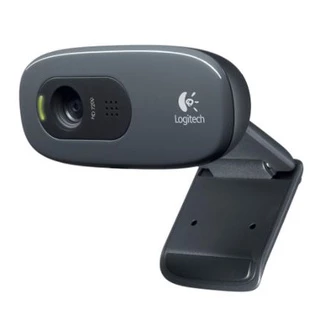 Logitech C270 Webcam กล้องเว็บแคมสำหรับวิดีโอคอล HD 720p/30fps ปรับแสงได้อัตโนมัติ ไมค์ตัดเสียงรบกวนในตัว