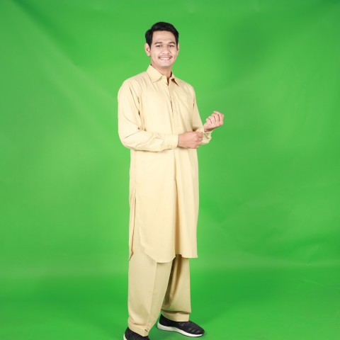 ชุดปากีชายพร้อมกางเกง ผ้าคอตตอน รุ่นPAA06