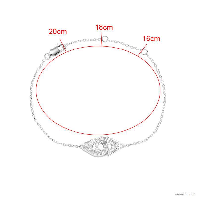 Moonmory 925 Sterling Silver Handcuff Fine Chain Bracelets For Women