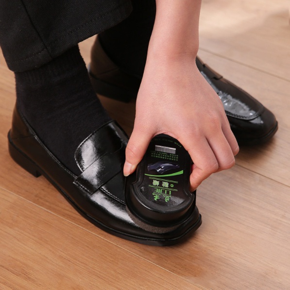 HomeHuang [พร้อมส่ง] แปรงฟองน้ำ แปรงขัดรองเท้า ฟองน้ำขัดเงารองเท้า กระเป๋าหนัง  สําหรับทําความสะอาด