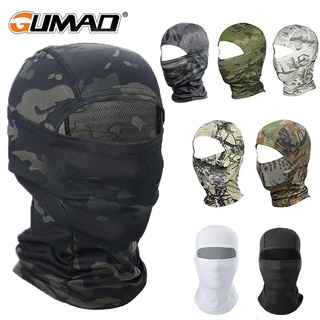 GUMAO Balaclava Full Face Mask Motorcycle Breathable High Quality Face Mask Neck Cover Quick Dry Anti UV Absorb Sweat