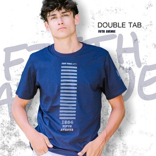 เสื้อยืดขายดี5thave เสื้อยืดแขนสั้น รุ่น Double tabS-3XL