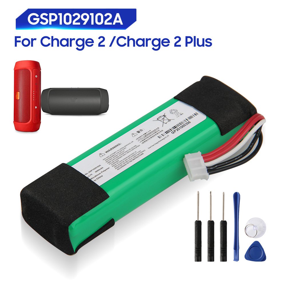 แบตเตอรี่ทดแทนเดิมสำหรับ JBL Charge 2 Plus Charge2 + Charge2 Plus GSP1029102A ของแท้แบตเตอรี่ 6000mA