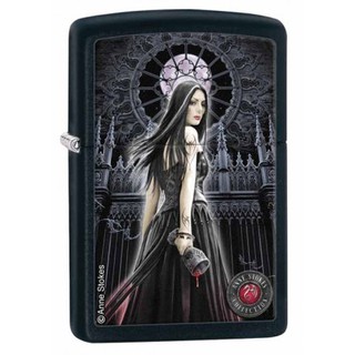 ไฟแช็ค Zippo Anne Stokes Colletion 5 Black Matte (28858)