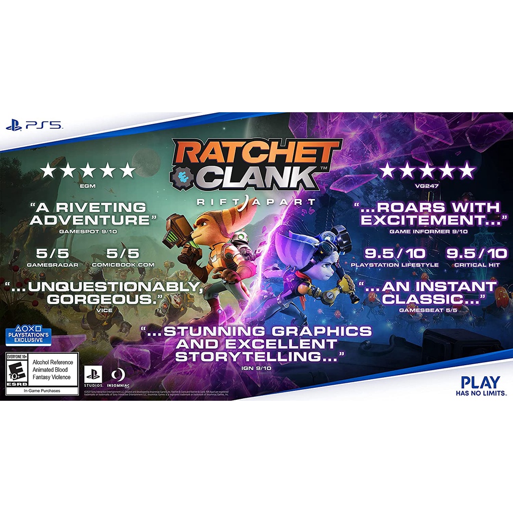 🎮 [PS5][Ex] : Ratchet & Clank Rift Apart (R1) (US)