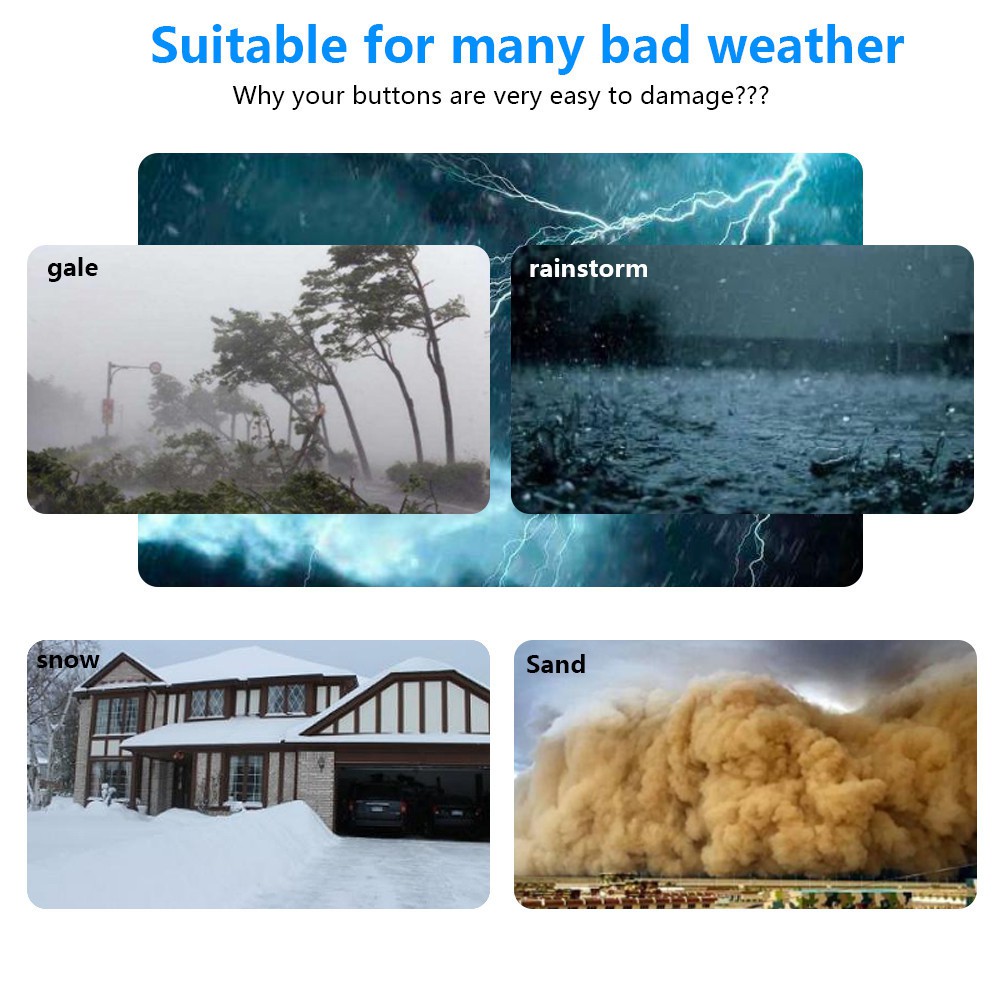 Rovf ฝาครอบออดประตู กันน้ํา ขนาดใหญ่ สําหรับกริ่งประตูไร้สาย - รูปที่ 5