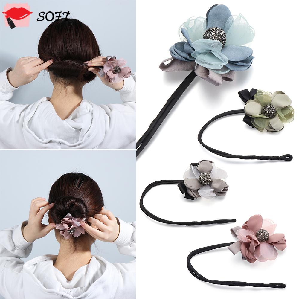 SOFTNESS Hair Accessories Bun Maker Gift For Women Girl Foldable Hair