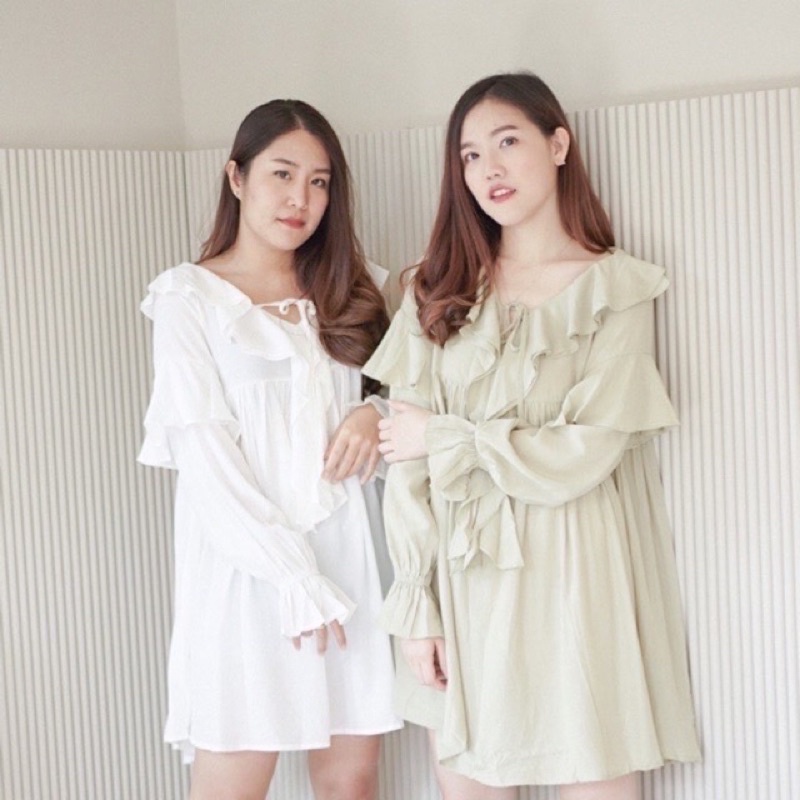 เดรสแขนยาว ป้ายhofstore